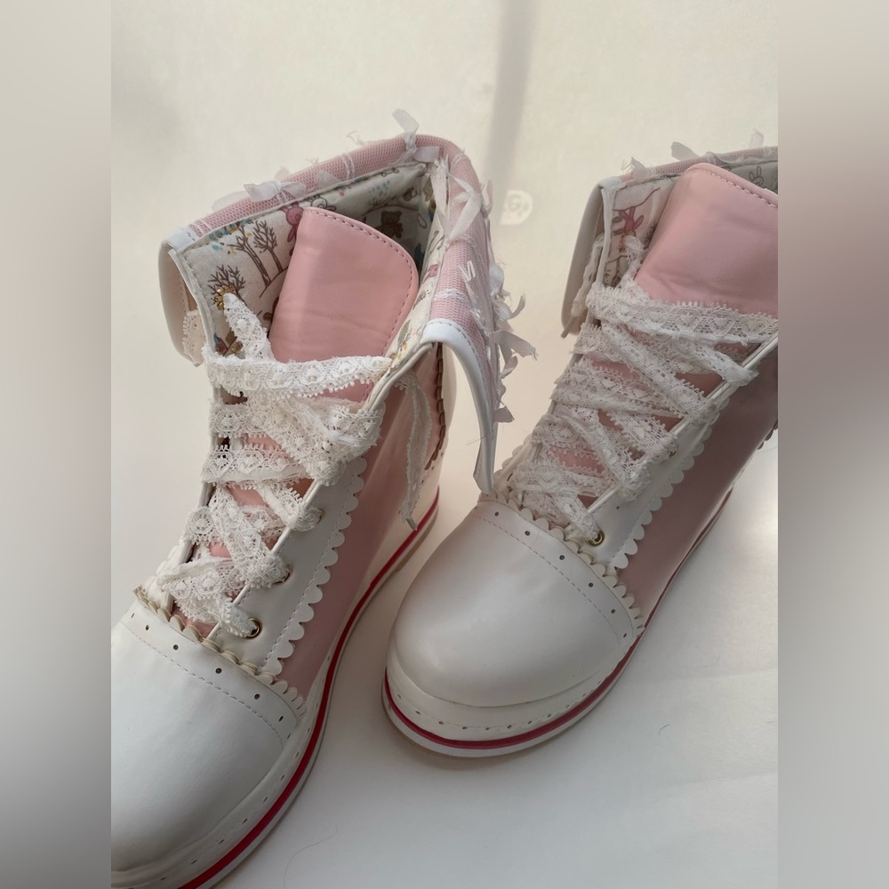 Pink shoes